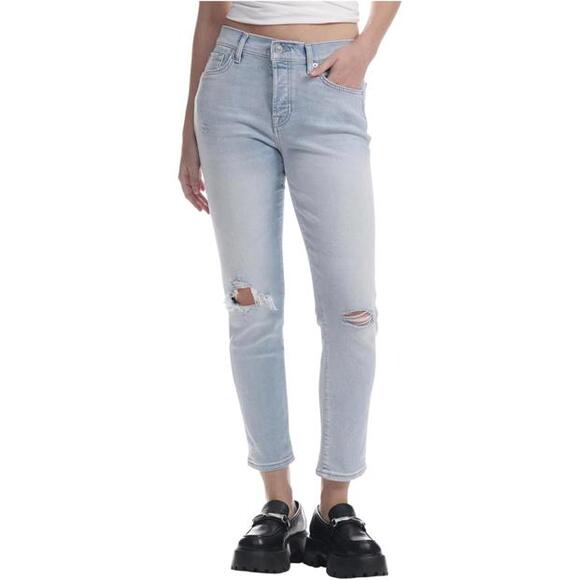7 For All Mankind Josefina Slim Boyfriend Luxe Vintage Jeans Size 29 NWT